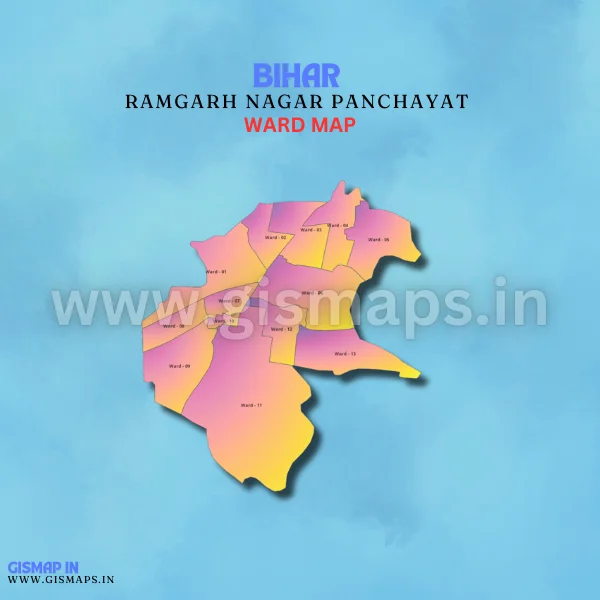 Dehri Dalmiya NaRamgarh Nagar Panchayat Ward Mapgar, Nagar Parishad Ward Map